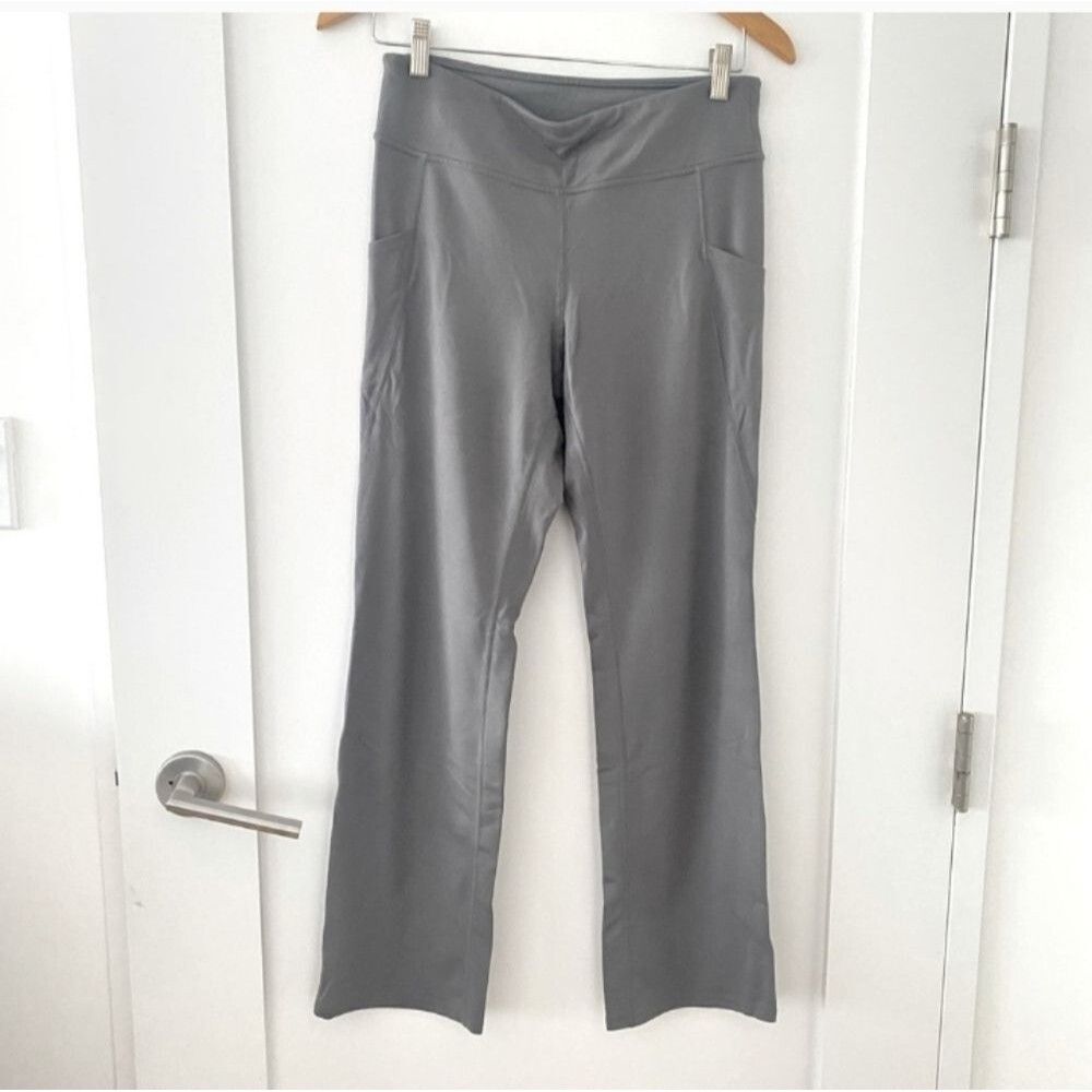 J Jill Yoga Workout Pants Size S Performance Pockets Gray